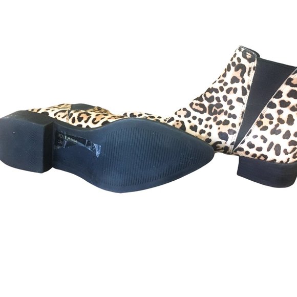 Steve Madden Jerry Leopard Calf Pointed Toe Ankle Boots/Booties - Size 7.5 - Picture 6 of 9